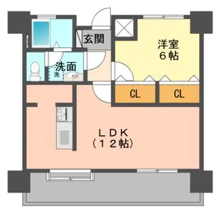 コーポラス本庄【6階】の間取り