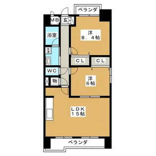 ソフィア車道【5階】の間取り