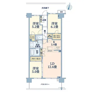 オハナ戸塚舞岡【1階】の間取り