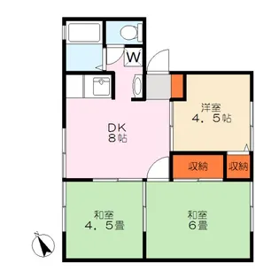 ニューハイツ【1階】の間取り