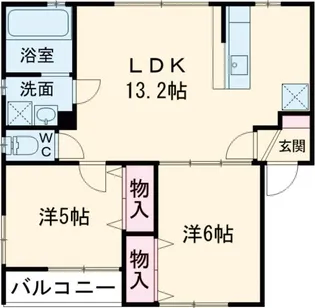 REVE早岐【2階】の間取り