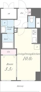 セイワパレス丸の内駅前【9階】の間取り
