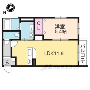 ハートフル下戸山【3階】の間取り