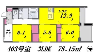 Sun Atomosphere~サン アトモスフィア~【4階】の間取り