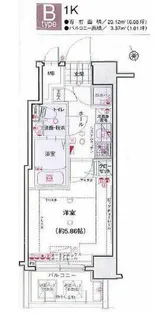 エクセリア門前仲町【3階】の間取り