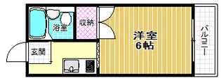 山元マンションD棟【1階】の間取り