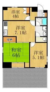 NICハイム綱島第五【7階】の間取り
