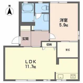 すみれハイツ【1階】の間取り