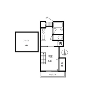 シューフルール【2階】の間取り