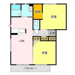 ヴィラーチェB【2階】の間取り