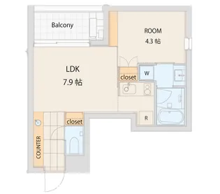 エスセナーリオ青葉台【3階】の間取り