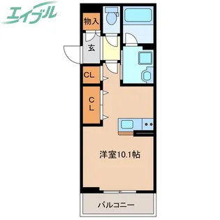 アネシスvilla西浦【2階】の間取り