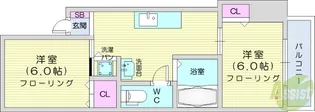 ブラヴール南仙台1【2階】の間取り