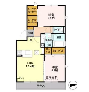 アローフィールド B【2階】の間取り