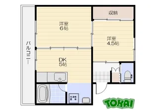 ビレッジハウス井村II【5階】の間取り