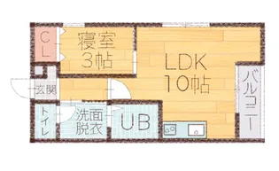 L collection上大川前【1階】の間取り