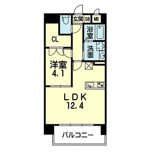 Beau rivage白山【7階】の間取り
