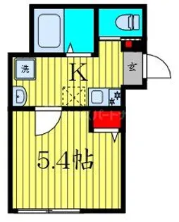 ジェラトーニ鹿骨【3階】の間取り