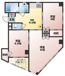 サン・シティー5【3階】の間取り