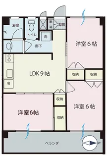 エルミタージュ【3階】の間取り