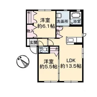 シャーメゾン名東【1階】の間取り