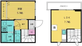 コートヤード表参道【3階】の間取り