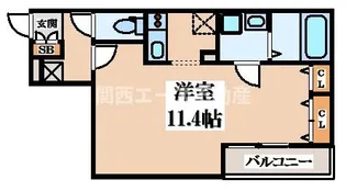 ディークラート鴻池新田ヴェルク【2階】の間取り