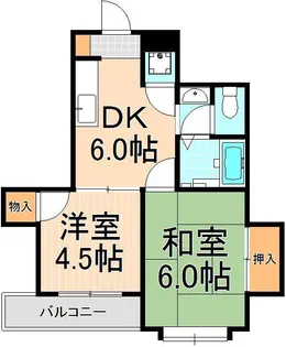 メゾン由紀【2階】の間取り