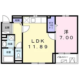 セレノ三田【4階】の間取り