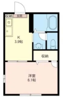 ビエナ東雪谷【1階】の間取り