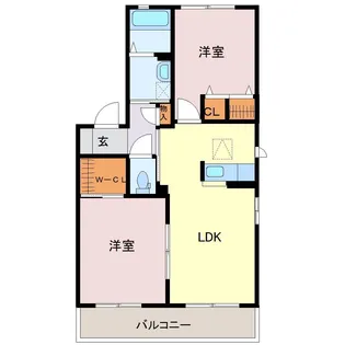 翠翠ガーデン【2階】の間取り