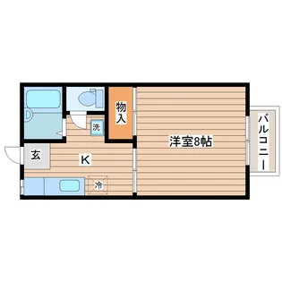 TIMEハイツ【2階】の間取り