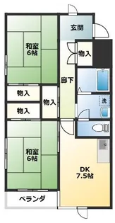 クレスト秋山【3階】の間取り