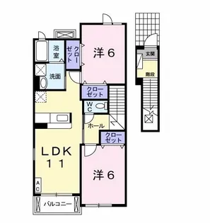 アルモニーメゾンII【2階】の間取り