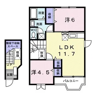 ノーブルKI【2階】の間取り