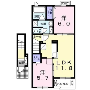 ナルド【2階】の間取り