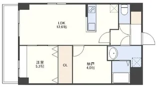 S-FORT佐賀天神【9階】の間取り