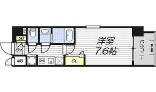 クリスタルグランツ梅田【3階】の間取り