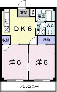 ドミール南嶋【2階】の間取り