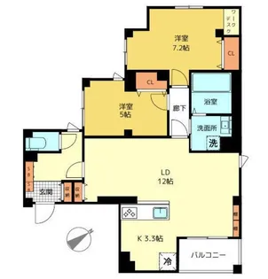 インペリアル西新宿【4階】の間取り