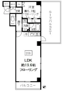 ベルウッド麻生【2階】の間取り