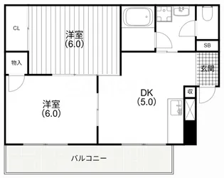 プレメール深江【3階】の間取り