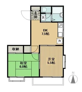メゾンタナカ【2階】の間取り