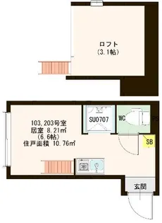 Nextage 押上【1階】の間取り