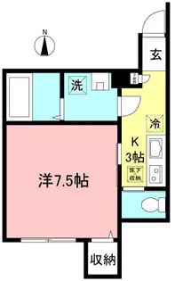 シャーメゾン経堂【1階】の間取り