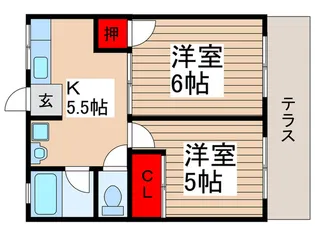 シティハイム【1階】の間取り