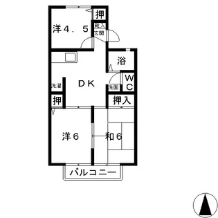 S・パラッツオ【1階】の間取り