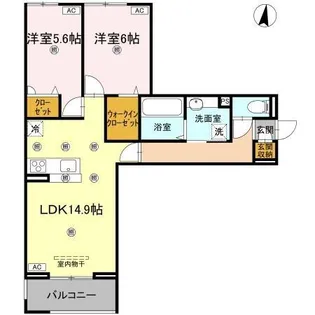 ギムレットB【2階】の間取り