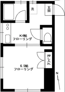 けやきコーポ【1階】の間取り