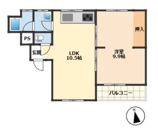 下津マンション【2階】の間取り